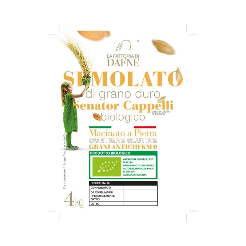 Semolato di grano duro Senator Cappelli Bio -4 kg-